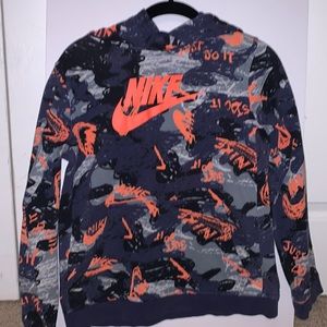 Nike Boys Hooded Sweatshirt Size L